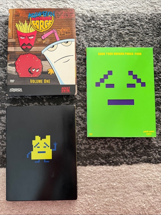 Other - Aqua Teen Hunger Force Volume One, Volume Two, Volume 4 DVDs, GUC!